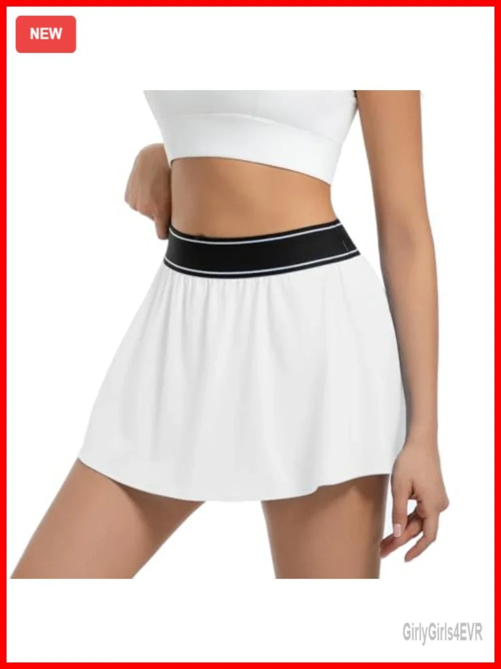 Women's Tennis Skort Athletic Skirt with Pockets Quick Dry High Rise